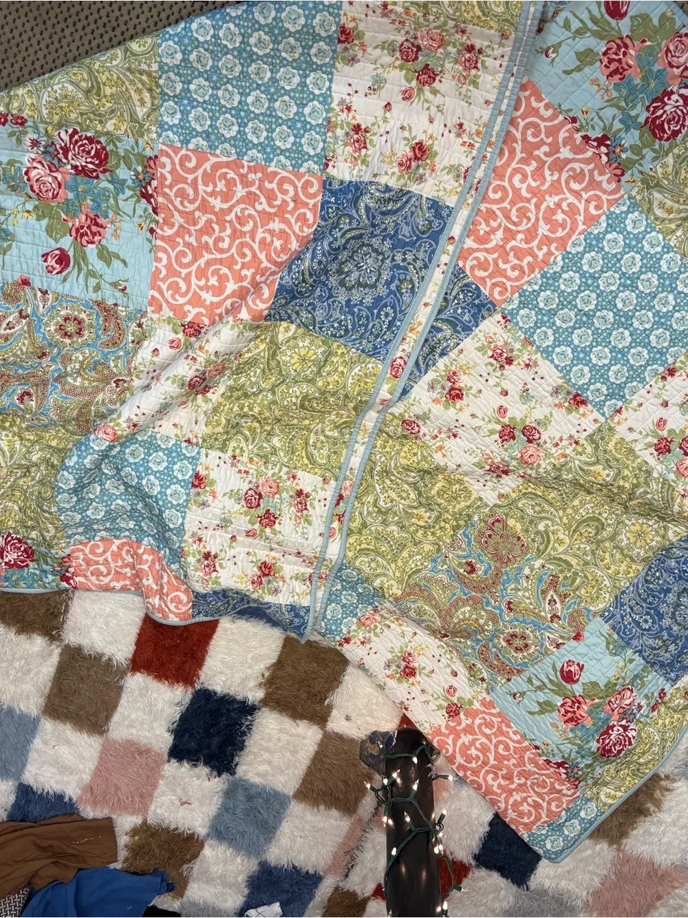 Floral Patchwork KING QUILT